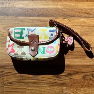 Dooney & Bourke Pink Heart wristlet